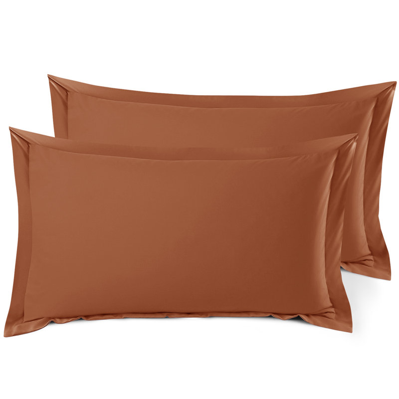Taie décorative 100% polyester , Rouille, 20 po x 26 po