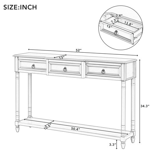 Ophelia & Co. Lizabeth 51.57'' Console Table & Reviews 