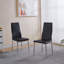 Ensemble de 4 chaises, pieds chromés-121045126