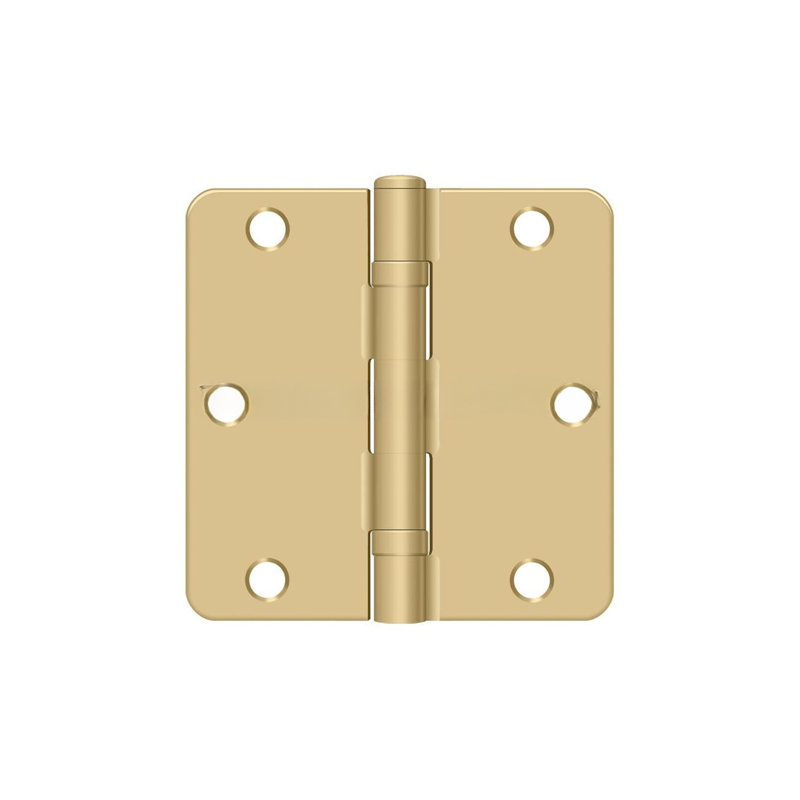 64'' x 64'' Steel Surface Mount Hinge, Brushed Brass
