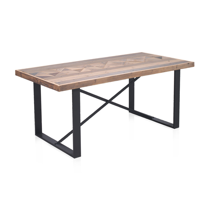 Vada Ash Metal Base Dining Table