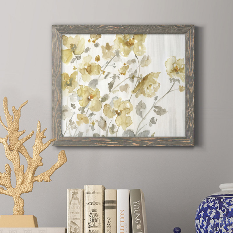Blooming Neutral - Cadre photo, reproduction d'art sur papier, gris, H 20 po x l 17 po x P 1,5 po