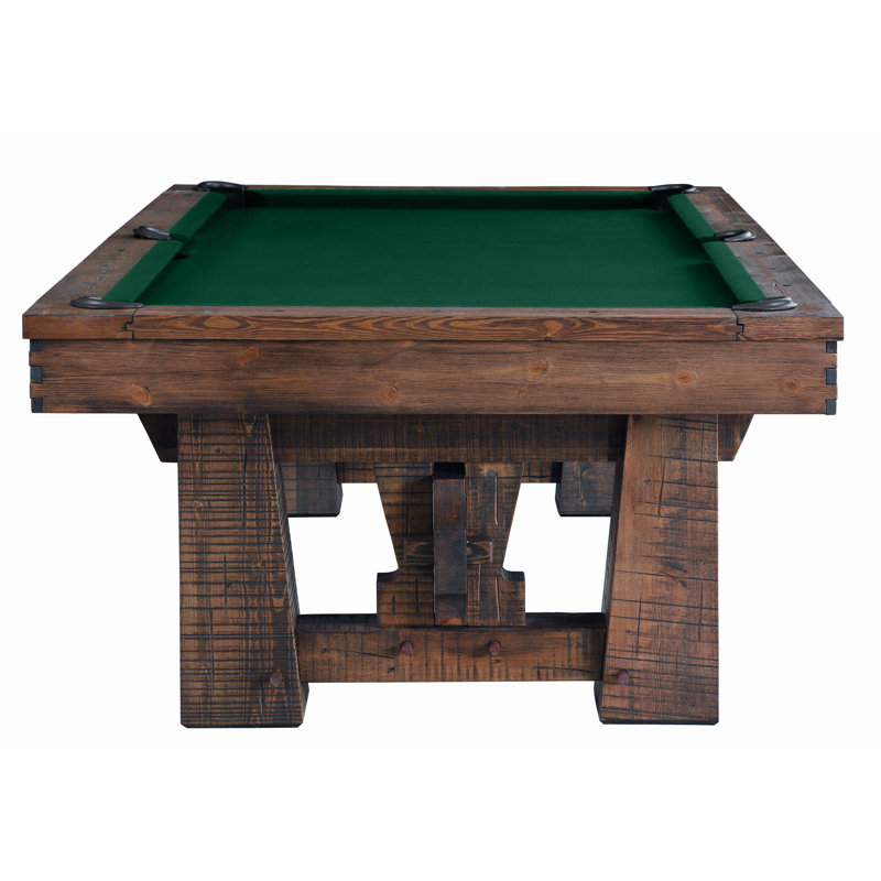 Table de billard en ardoise 8 pi avec installation professionnelle Bull Run (valeur de 895 $) incluse, Vert bouteille, Oui