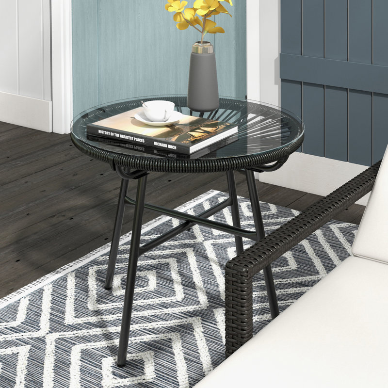 Round 2 - Person 50Cm L Outdoor Side Table