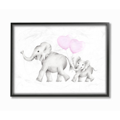 Art sur toile / maman konen et bébé éléphants