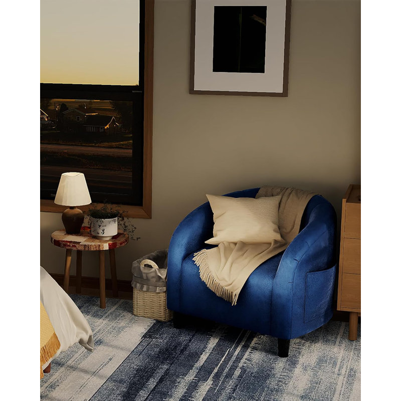 Fauteuil d'appoint Accent Chair, Bleu