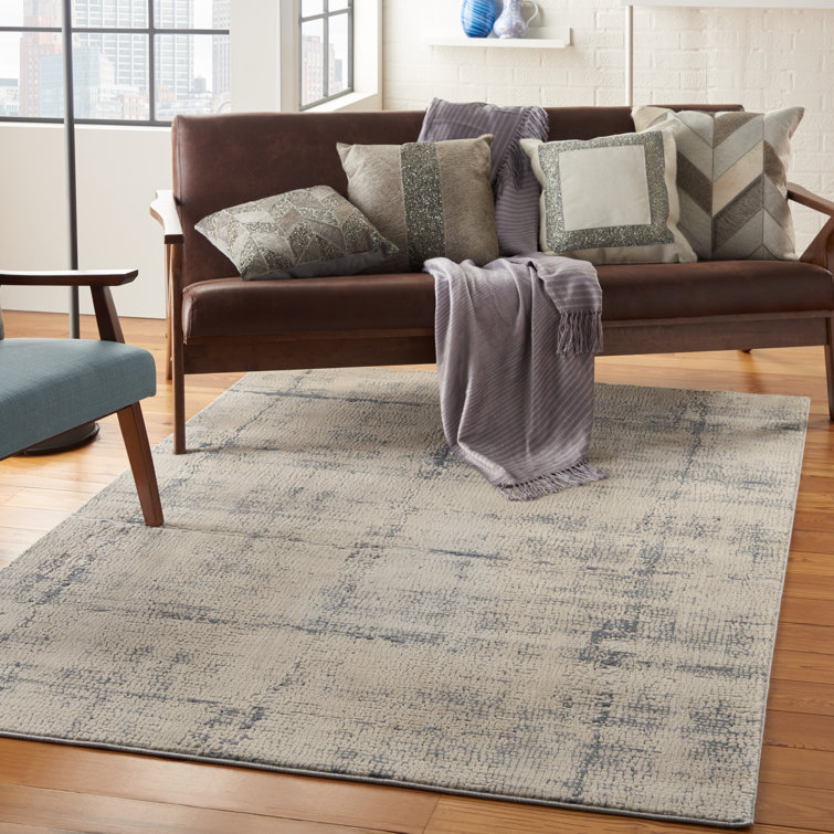 Maliana Abstract Beige/Gray Area Rug