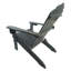 Chaise confortable en bois gris pliable et confortable - Matériau en bois franc massif, pour le patio, la véranda, la terrasse, le jardin et la piscine