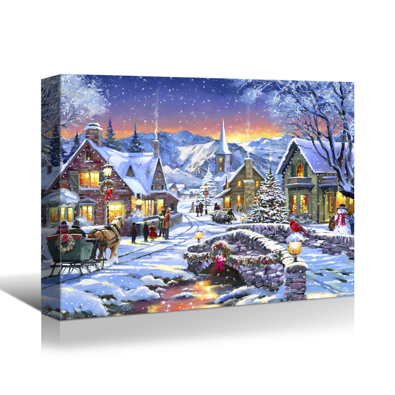 Christmas - Floater Frame, peinture sur toile