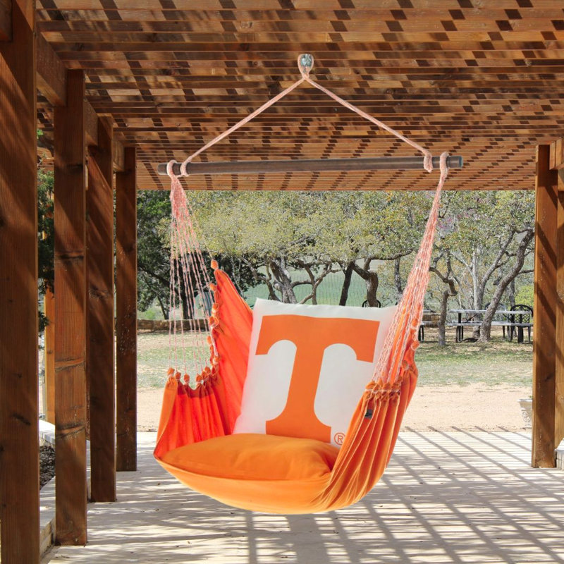Balancelle hamac Power T des Tennessee Volunteers, orange et blanche