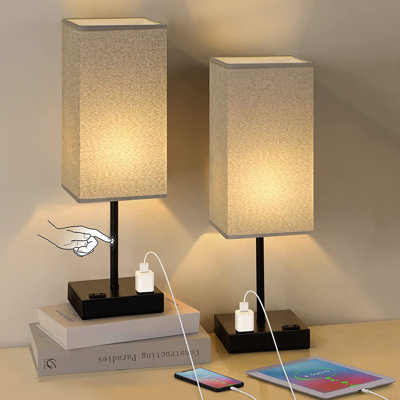 Yarnall USB Standard Table Lamp