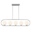 Luminaire suspendu linéaire à 5 lumières pour îlot de cuisine Bev-330947648