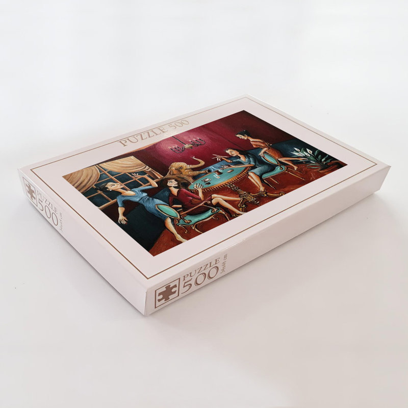 500 pièces en carton, 100% carton, 500 pièces, 18,9 x 13,4 pouces | Taille de la boîte: 13,2 po x 9,1 po x 2,0 po | Parfait pour le plaisir et la détente en famille, pièces durables de haute qualité pour un assemblage facile, cadeau idéal pour les amateurs de casse-tête