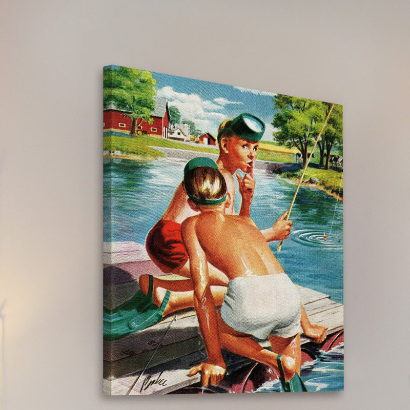 « secret spot », reproduction d’art sur toile tendue, H 39 po x l 30 po