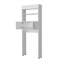 Étagère de rangement pour salle de bain 2 portes Bisbee, blanc