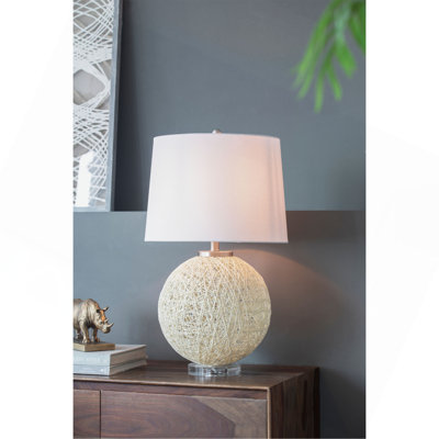 Lampe de table avec base en papier P16,1 po x H26 po