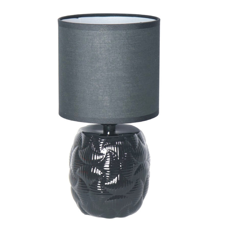 Ceramic Table Lamp, Black