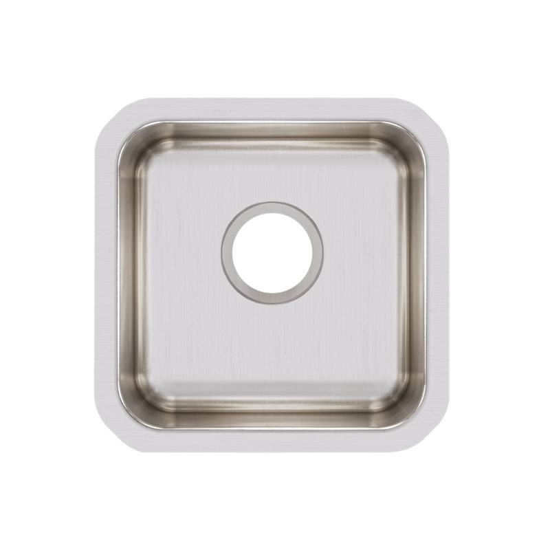 Lustertone 14.5" L x 14.5" W Undermount Kitchen Sink
