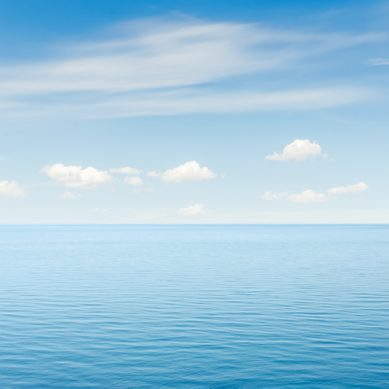 Blue Sea - Wrapped Canvas Print, 30cm H x 30cm W x 3.8cm D