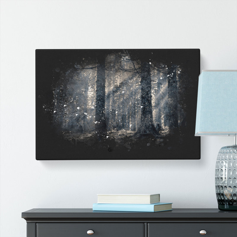 Pine Tree Forest - Wrapped Canvas, 35cm H x 50cm W x 3cm D