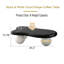 Table basse de 47 pouces en forme de nuage avec 3 pieds sphériques pour le salon-1258062112