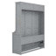 Grand lit escamotable avec tablette, gris-1049866976