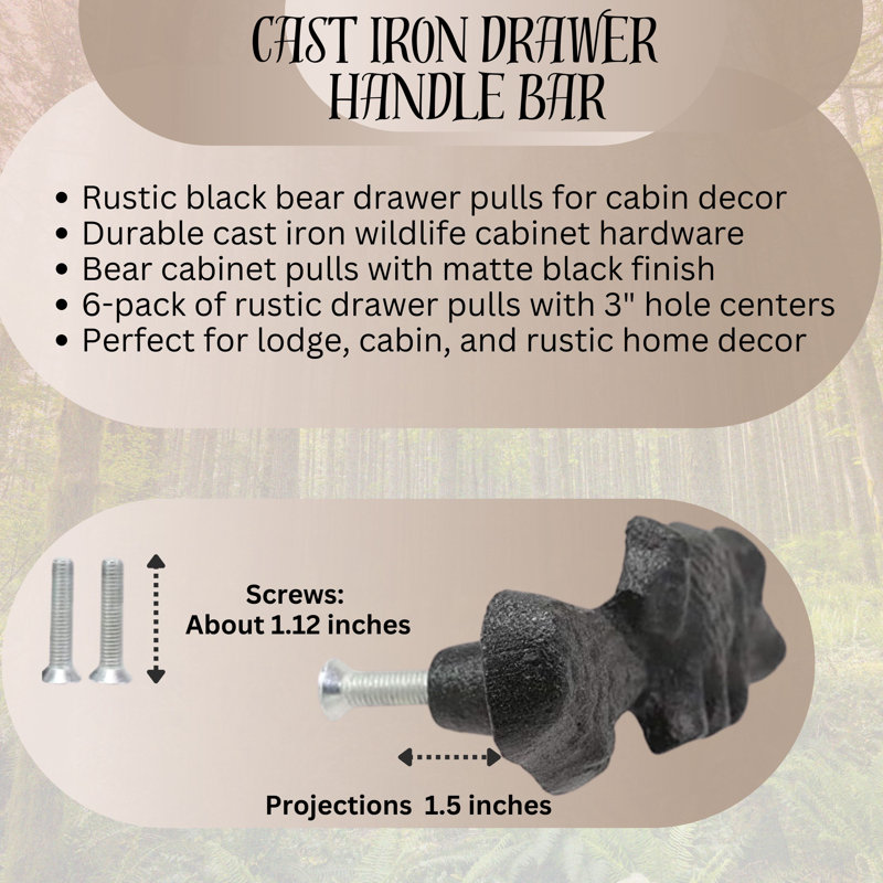 Rustic Black Bear Novelty Pull Multipack