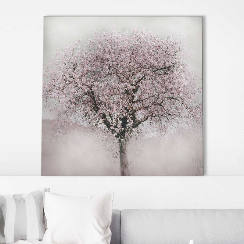 «Blossoms Of Spring IV (Square)» par Irene Weisz, Toile tendue, H 36 po x l 36 po x P 1,5 po