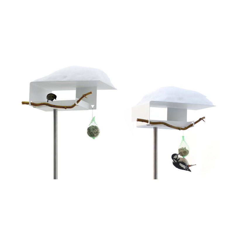 Metal Pole Decorative Bird Feeder