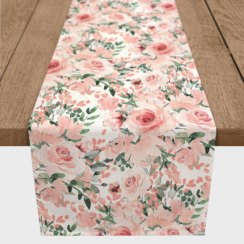Chemin de table floral, 90 po x 16 po