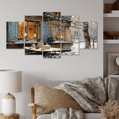 «Paris City Eiffel Tower Winter City II», art mural Paris