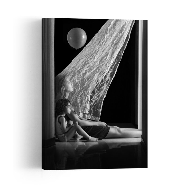 Ethereal Mother Child Dreamy Ethereal Peaceful Portrait Wall Art Print 1 Piece Wrapped Canvas Wall Art, 60.96cm H x 40.64cm W