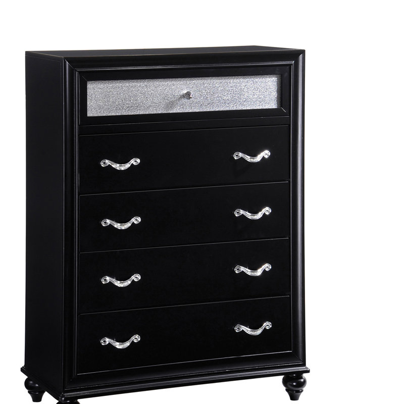 Commode 5 tiroirs en bois