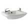 Belfry Bathroom Soltis 430mm L x 274mm W Ceramic U-Shaped Wall Hung Basin Sink with Overflow