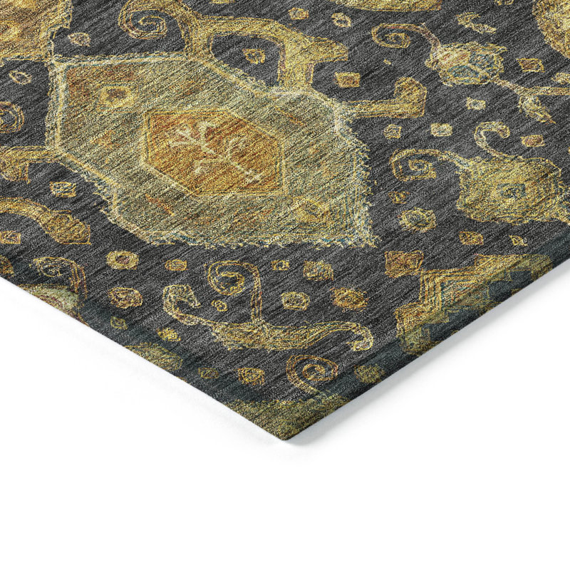 Machine Washable Indoor/Outdoor Chantille ACN2306 Global Rug, Rectangle 1'8" x 2'6"