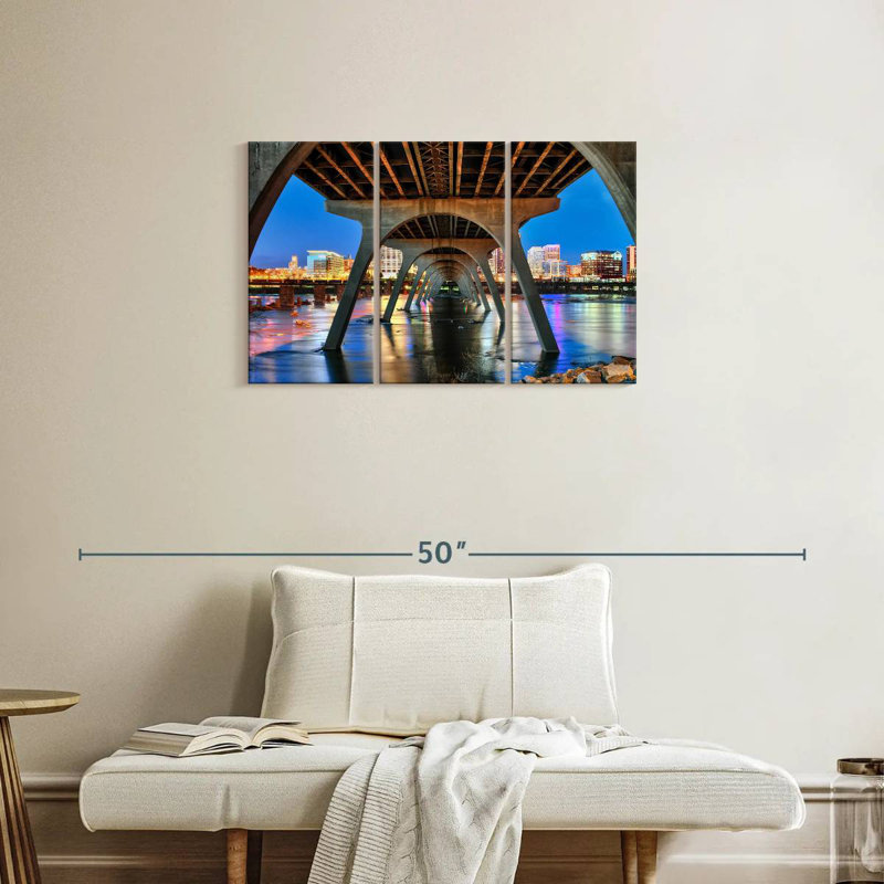 Tergel sous le pont de Manchester, H 20 po x l 33 po