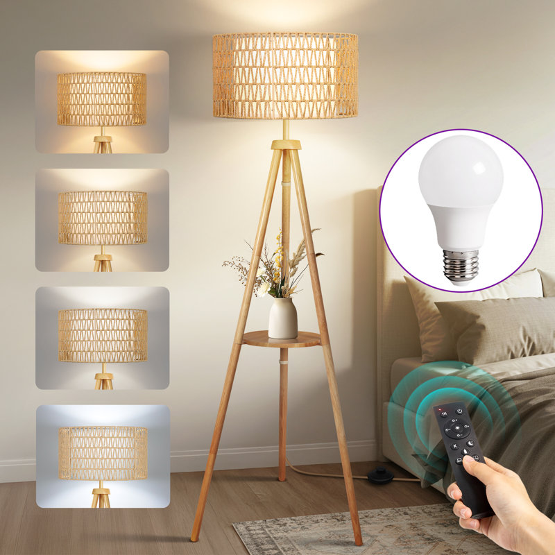 160cm Tripod Floor Lamp, Natural
