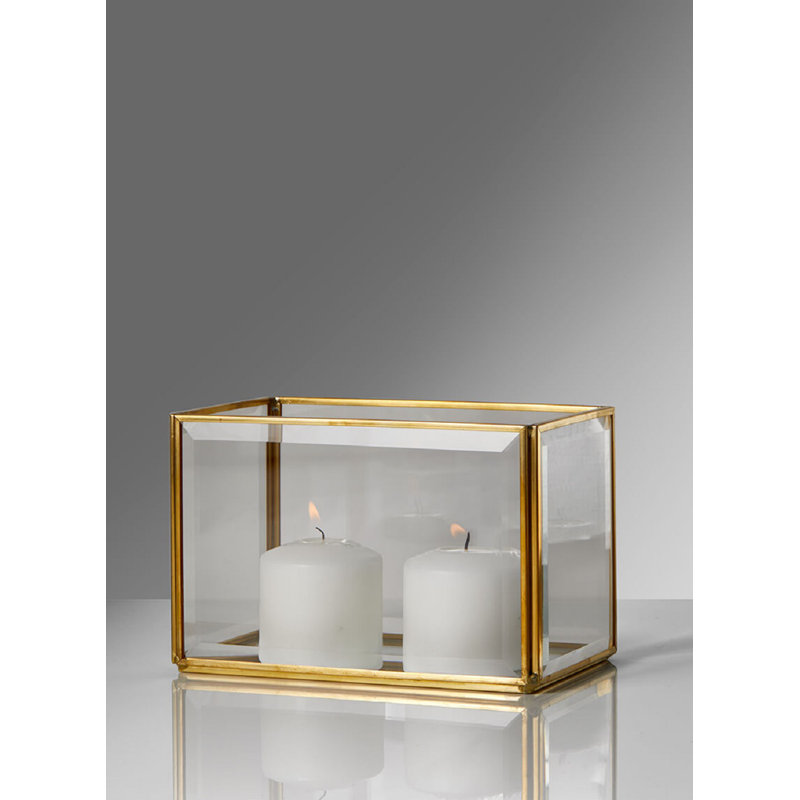 Tabletop Tealight Holder, 4" H x 6" W x 3.75" D