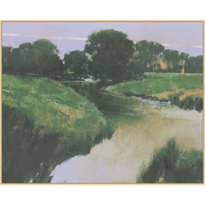 Lit de rivière vert