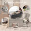Grey Upholstered Chaise Lounge