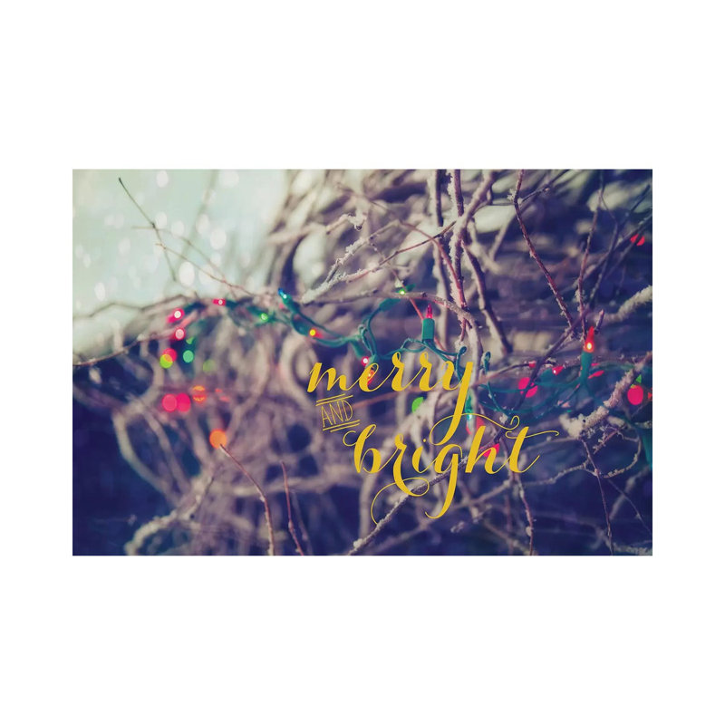 Merry And Bright by Kelly Poynter - Wrapped Canvas Gallery-Wrapped Canvas Giclée, 101.6 cm H x 66.04 cm W x 1.91 cm D