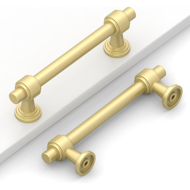 Paquet de 10 boutons d'armoire - Quincaillerie d'armoire de cuisine robuste en métal solide pour tiroirs, commodes, armoires - Antirouille et facile à installer