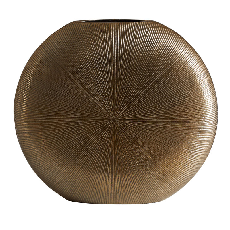 Lyly Metal Table Vase, 33cm H x 36cm W x 9cm D