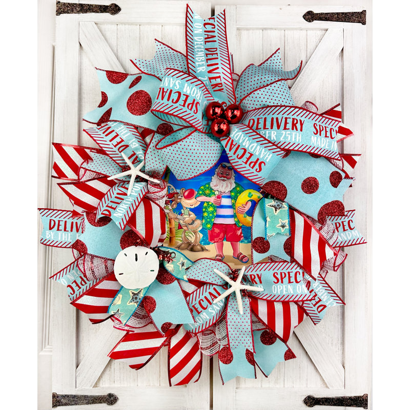 Couronne de Noël en maille 18 po Deco