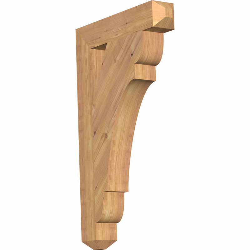 Olympic Craftsman Bracket, 32"H x 3.5"W x 20"D, Western Red Cedar (Smooth)