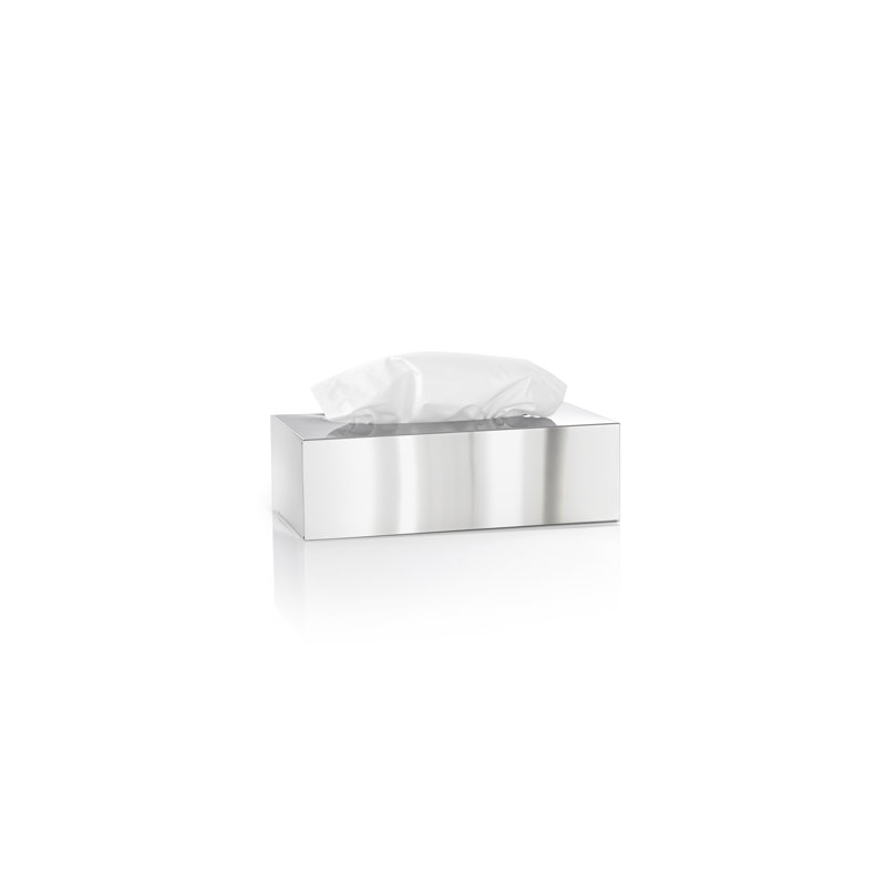 NEXIO Tissue Box Cover, Polished Stainless Steel