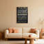 «Family Rules Inspirational Quote», reproduction d'art sur toile tendue sur toile, ensemble de 1-1269031405