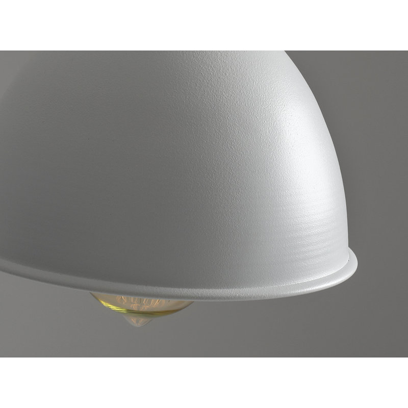 Culpeper 1 - Light White Dome Pendant, White
