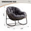 Fauteuil Papasan berçant surdimensionné pour patio-1856238037