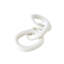 3 Ring Chain-Matte White